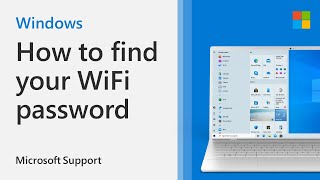 How to find your WiFi password using Windows 10  Microsoft [upl. by Otrevire]