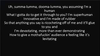 RAP GOD FAST PART  EMINEM LYRICS [upl. by Aridni257]