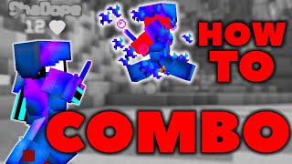 How To COMBO  How to Hypixel PvP Minecraft GUIDE  TUTORIAL [upl. by Akeemahs]