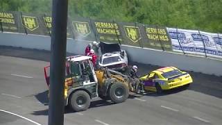 Raceway Venray pinksteren LMV8 Met harde crash [upl. by Terris]