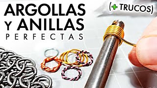 TRUCOS Cómo hacer ARGOLLAS de METAL ✅ Anillas metálicas aros y aretes de alambre fácil y rápido [upl. by Ahsenav]