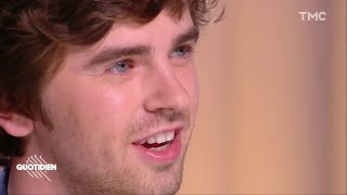 Freddie Highmore on quotQuotidienquot 2019  Freddie Highmore Speaking French [upl. by Airrat]