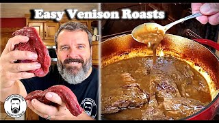 🔵 NOT DRY  How to Cook Venison Recipe Easy Gravy Venison Roasts Slow Cooker Crock Pot or Dutch Oven [upl. by Nnor451]