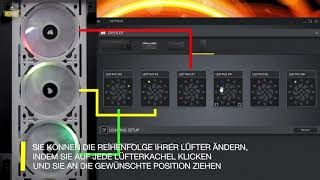 HOWTO Reihenfolge der Lüfter in iCUE ändern [upl. by Airehtfele]