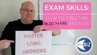 A level Business Revision  Answering 1620 Mark Questions [upl. by Moyer]