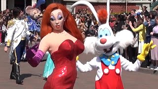 Grand Celebration Parade for Disneyland Paris 25th Anniversary  Most Disney RARE Characters Ever [upl. by Audun816]