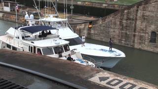 Venture transits the Panama Canal [upl. by Holbrooke]