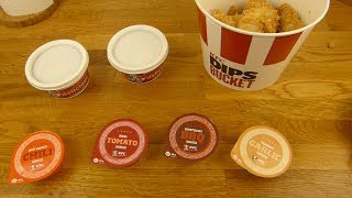 KFC  Dips Bucket Crispys [upl. by Kliber]