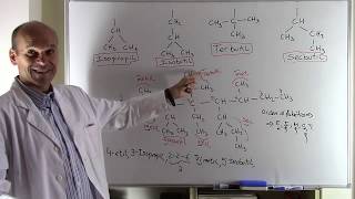 ISOPROPIL ISOBUTIL TERBUTIL SECBUTIL OTRAS RAMIFICACIONES QUÍMICA ORGÁNICA [upl. by Thevenot]