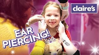 Maya Gets Her Ears Pierced at Claires [upl. by Yrod]