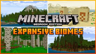 Expansive Biomes AddOn for Minecraft  Minecraft Bedrock 119  120 [upl. by Hanima]