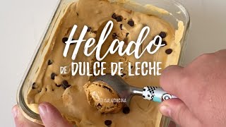 Receta Helado de dulce de leche casero [upl. by Whitehouse355]