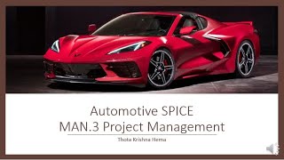 ASPICE MAN 3 Project Management [upl. by Bartlet]