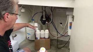 Servicing your PuroTwist Omnipure QSeries Reverse Osmosis RO System [upl. by Nnyleuqaj]