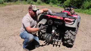 Deer Food Plots Using an ATV [upl. by Nuawad491]