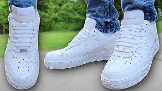 How To BAR LACE Nike Air Force 1s BEST WAY [upl. by Ivor846]