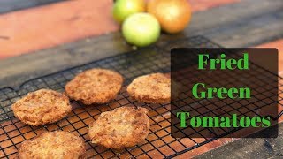 Fried Green Tomatoes  Crispy Classic Dish [upl. by Llewol]