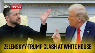 Trump and Zelenskyy clash in Washington [upl. by Miuqaoj28]