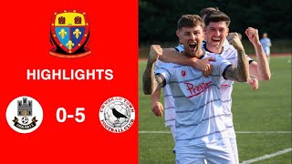 Caerleon 05 Cwmbrân Town  Gwent FA Senior cup  Quarter final highlights [upl. by Nithsa771]