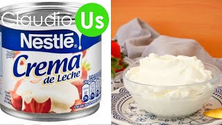 Crema DE LECHE  2 INGREDIENTES  CASERA  Claudio Us [upl. by Beaudoin606]