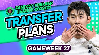 FPL GW27 TRANSFER PLANS  FA Cup Madness Incoming⏳  Fantasy Premier League Tips 202324 [upl. by Lekram853]