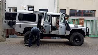 Step 2 body removal Land Rover Defender 110 by Maro [upl. by Nillad]