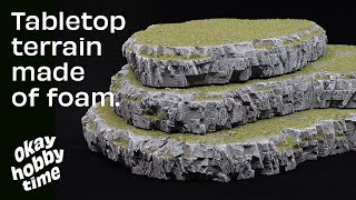 How to make wargaming terrain hills for Warhammer DampD and more [upl. by Leinad]