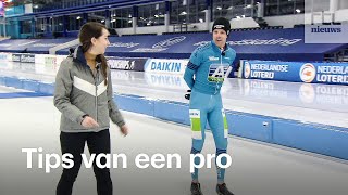 Schaatsen Met deze proftips van Bob de Vries blijf je overeind [upl. by Htebazil]