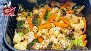 Best Air Fryer Roasted Vegetables  Easy Veggies Recipe [upl. by Ailicec902]