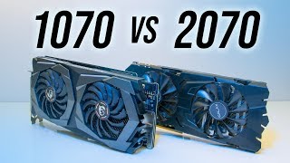 Nvidia GTX 1070 vs RTX 2070  Benchmarks amp Comparisons [upl. by Llorrad]