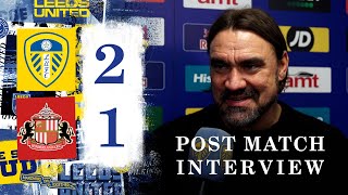 “These are the best nights”  Daniel Farke reaction  Leeds United 21 Sunderland [upl. by Boycey]