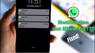 Fix WhatsApp Notifications Not Working Home Screen amp Status Bar [upl. by Alcine]