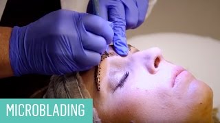 Microblading Procedure  BeforeAfter [upl. by Cressler]