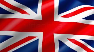 UK United Kingdom Flag Waving Loop 4K [upl. by Linson]