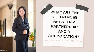 What are the differences between a partnership and a corporation Which is easier to create [upl. by Nyrhtakyram]