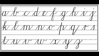 How to write Cursive step by step [upl. by Zealand]