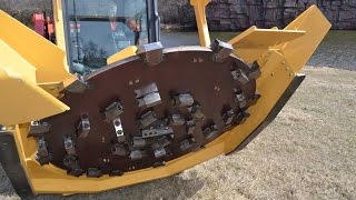 Operating Techniques Disc Mulcher Attachment for SkidSteer GEN I  Diamond Mowers [upl. by Selda]