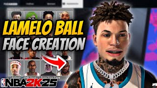 LAMELO BALL FACE CREATION NBA 2K25 TUTORIAL [upl. by Bettencourt603]