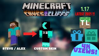 How to change your skin in 117 Minecraft MCleaksEasyMCTLauncher  Latest 2021 [upl. by Eslek342]