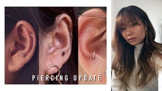 Helix amp AntiTragus Piercing Update and GETTING AN IMPROMPTU PIERCING  inspiroue [upl. by Lemrahc451]