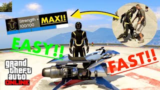 GTA V How to easily MAX out your strength online [upl. by Fillander]