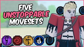 Five UNSTOPPABLE Shindo Life Movesets You NEED To Use [upl. by Siddon]