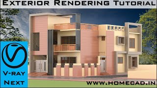 Vray For Revit  Exterior Rendering Tutorial [upl. by Rodnas]