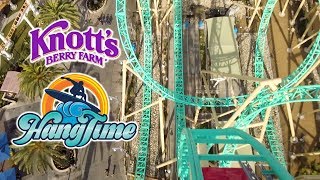 2019 HangTime Dive Roller Coaster Front and Back Seat On Ride HD POV Knotts Berry Farm [upl. by Akenahs]