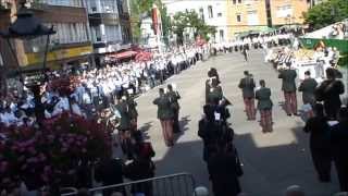 Schützenfest Willich 20150711 Musikparade Aufzug der Musikzüge [upl. by Charin]