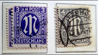 Briefmarken wertvoll oder nicht Der ungefähre Wert der Briefmarken Bizone von 1945  1949 [upl. by Ateuqirne]