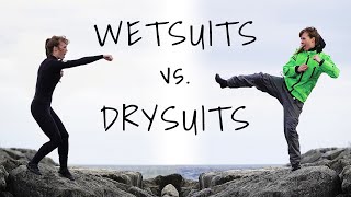 Wetsuits vs Drysuits  What You Should Know for Cold Water Sports [upl. by Helbonnah]