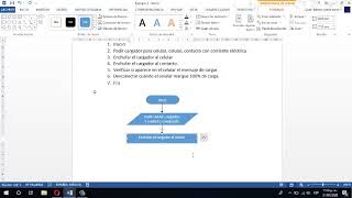 Ejemplo 1 algoritmo y diagrama de flujo en Microsoft Word [upl. by Llenrev333]