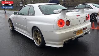 700HP Nissan Skyline GTR R34  Single Turbo Launch Control Drag Race [upl. by Tavi35]