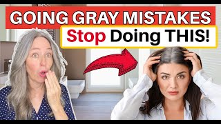 10 BIG Mistakes to Avoid When Youre Going Gray [upl. by Kerby]